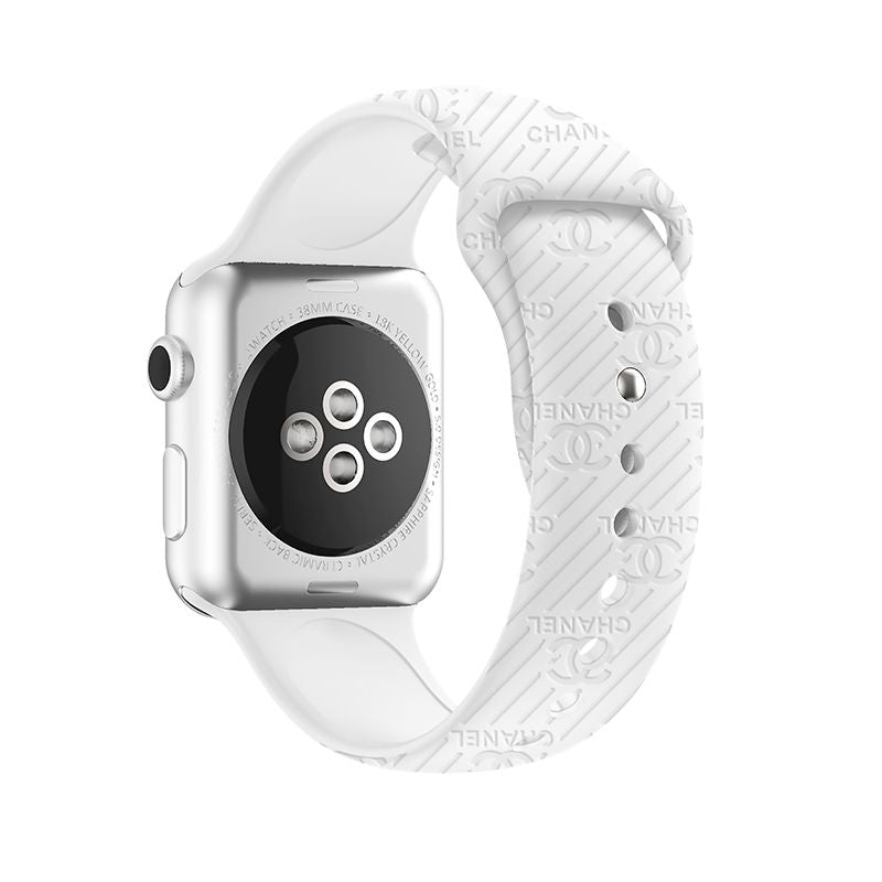 Fashion Embossed Silicone Apple Watch Band