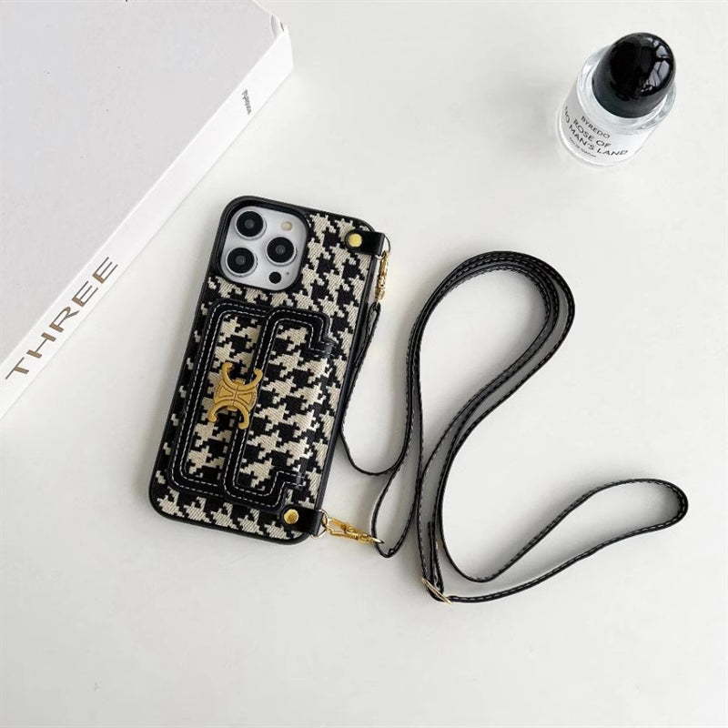 Luxurious Elegant Card Holder Crossbody Case