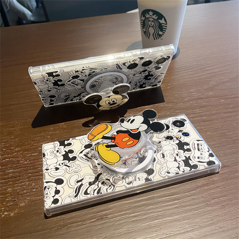 Cartoon Magnetic Bracket Samsung Case