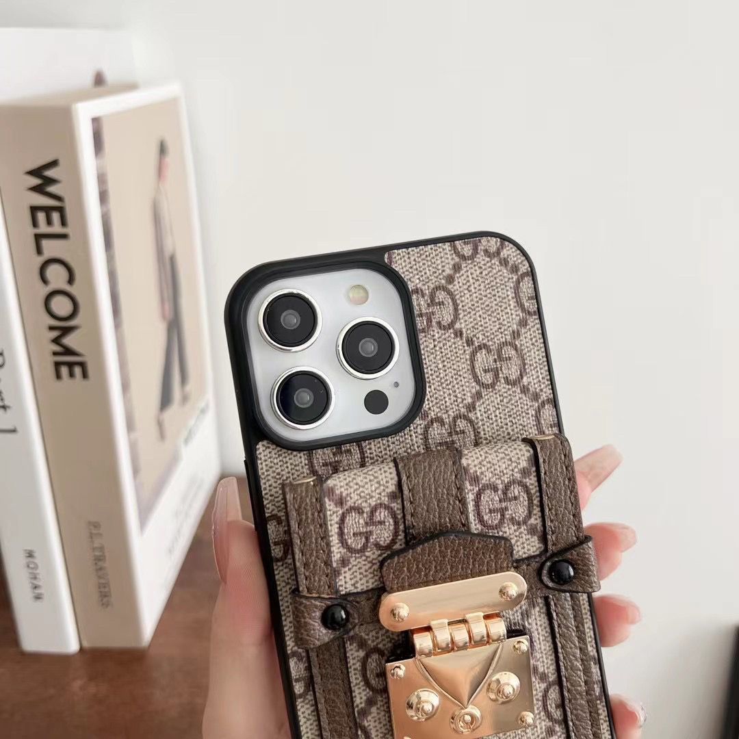 Vintage Crossbody Strap Card Holder Case