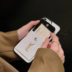 Crocodile Pattern Leather Card Case