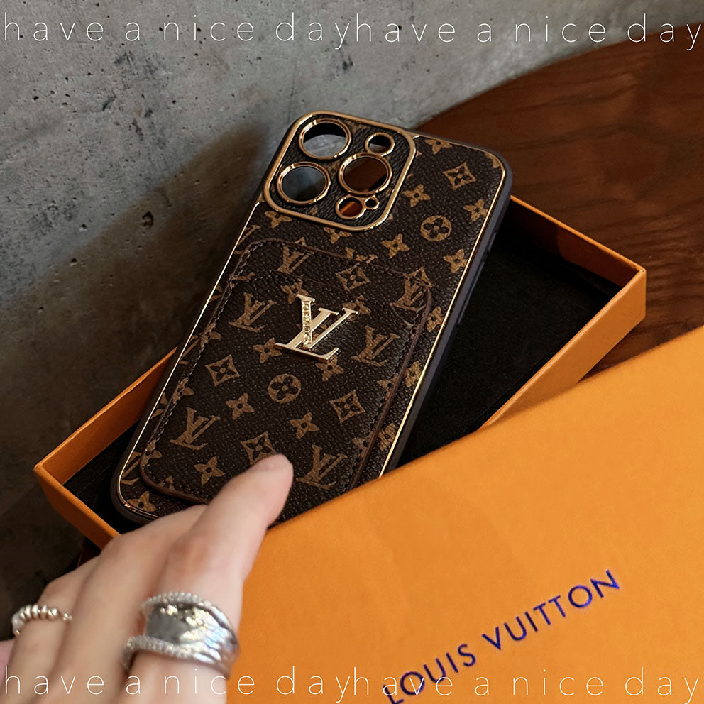 Electroplating Leather Embossed Card Case