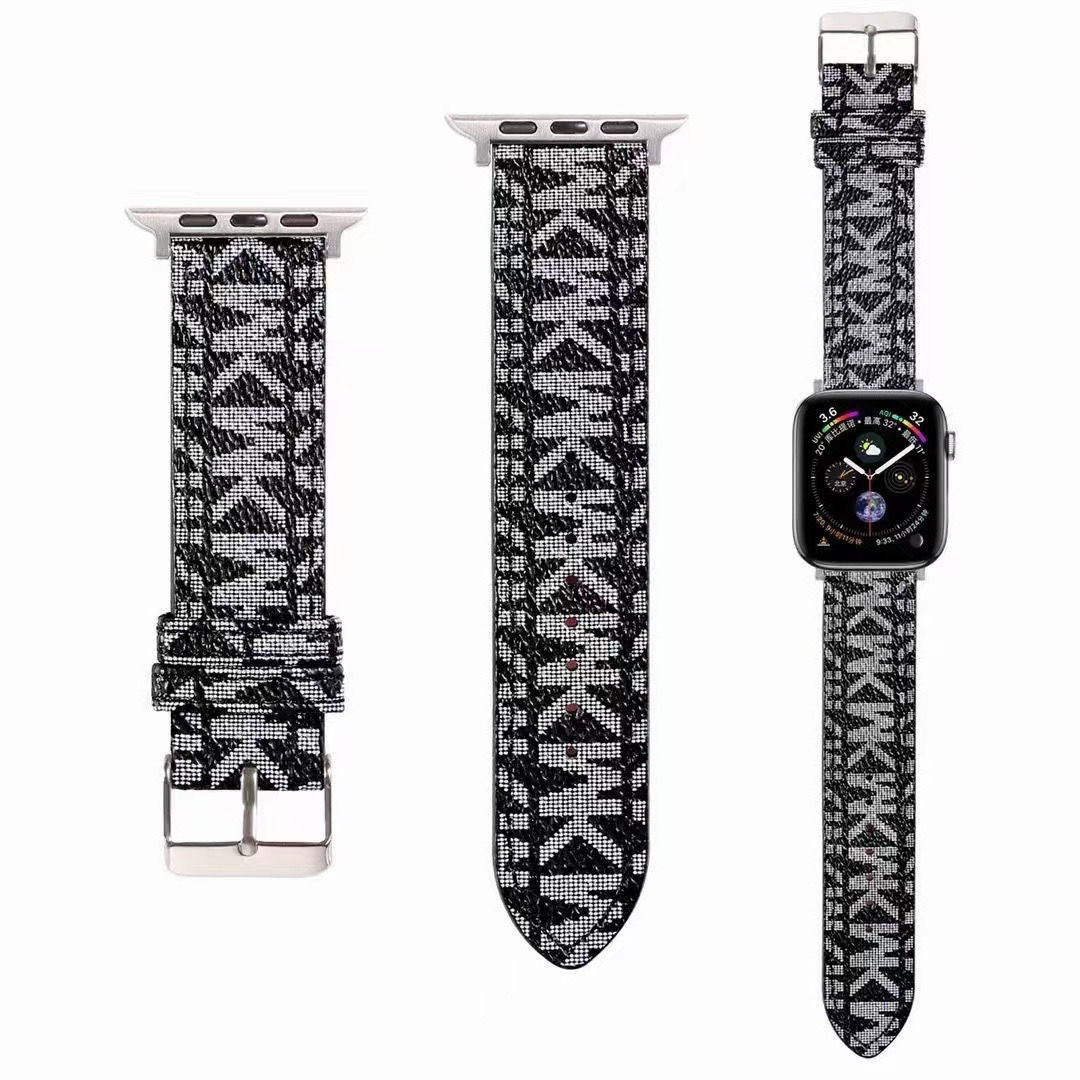 Leather Full Embossed Apple Watch Band