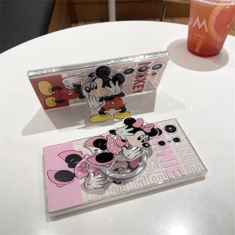Cute Cartoon Magnetic Bracket Samsung Case