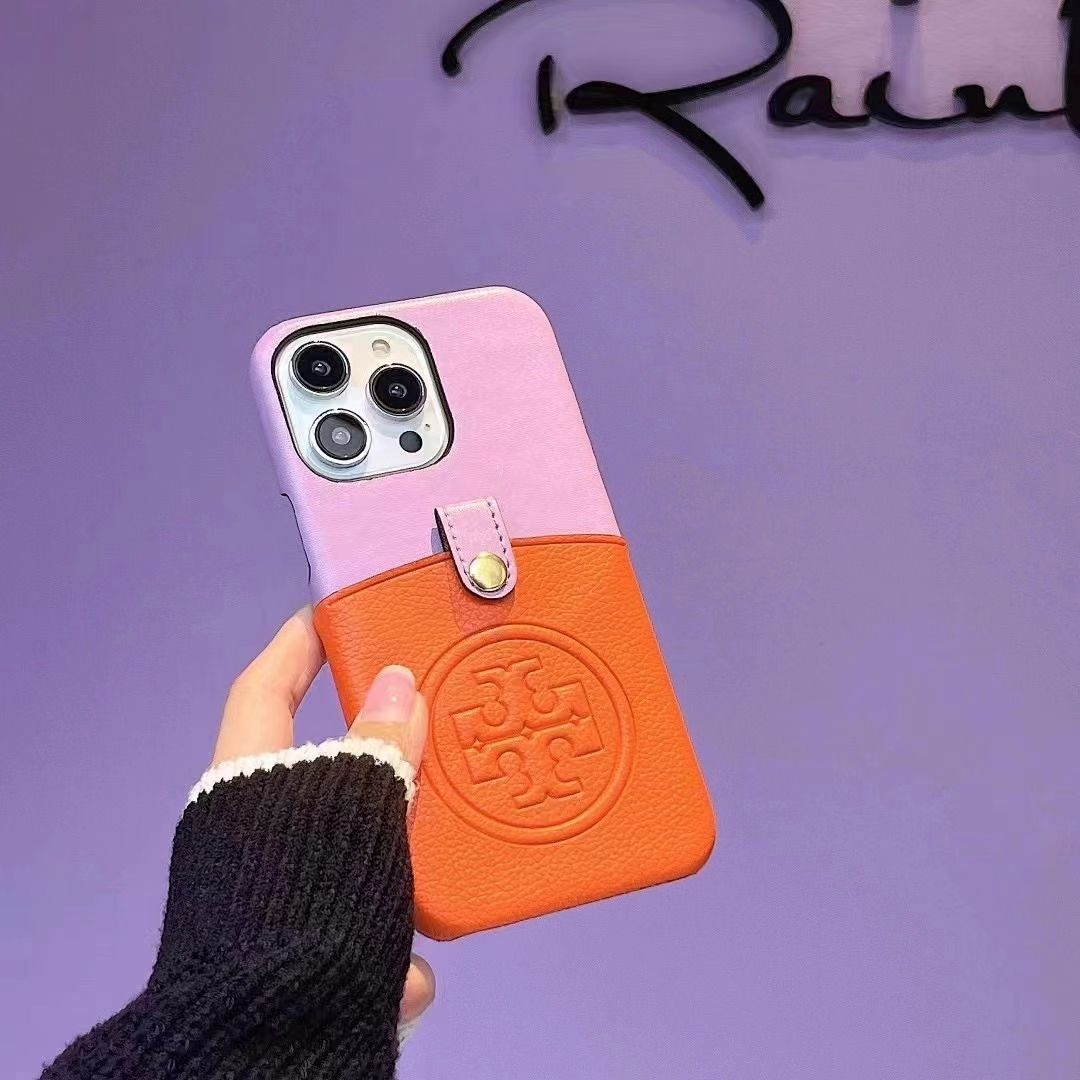 Leather Embossed Card Holder Case