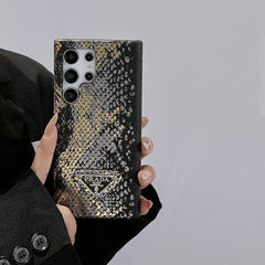 Laser Snake Pattern Triangle Logo Samsung Galaxy Case