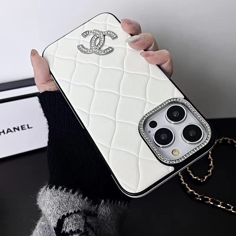 3D Leather Diamond Logo Case