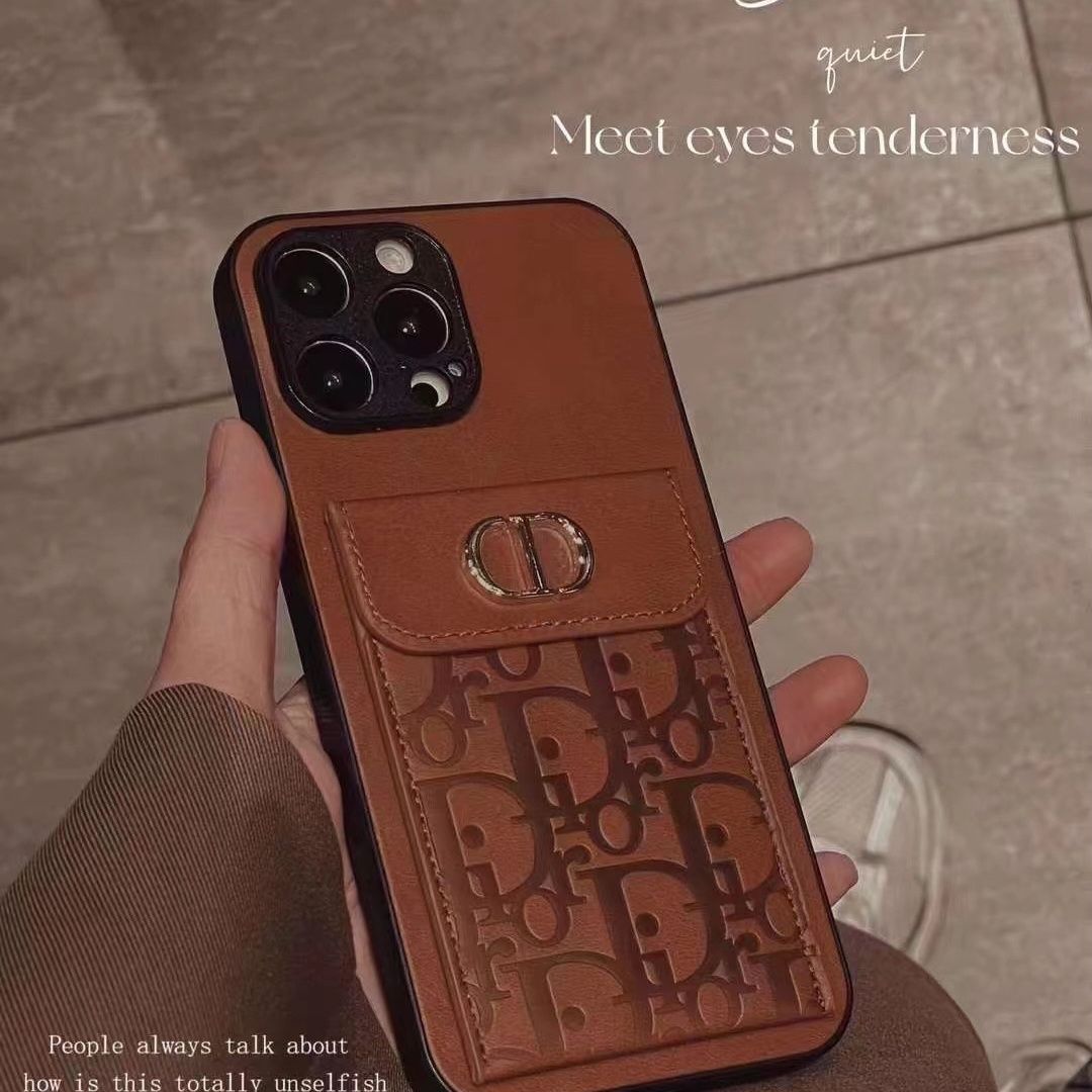Embossed Leather Card Case
