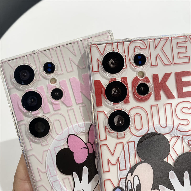 Cute Cartoon Magnetic Bracket Samsung Case