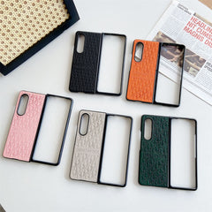 Leather Retro Embossed Fold Case