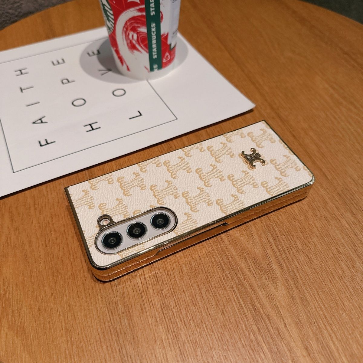 Electroplated Arc De Triomphe Embossed Fold Case