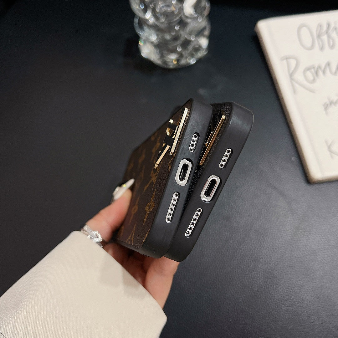 Leather Embossed Enamel Logo Case