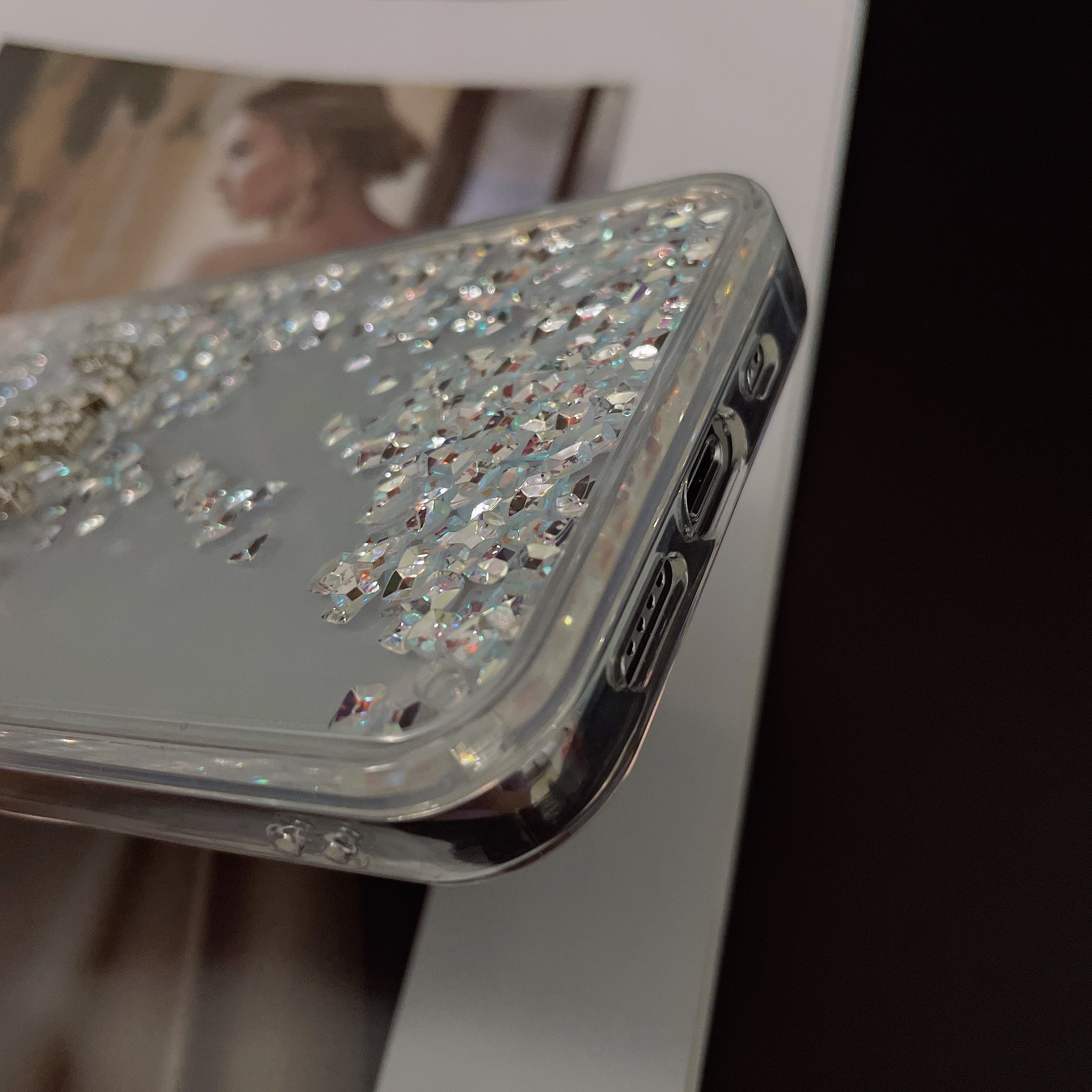 Quicksand Diamond Transparent Case