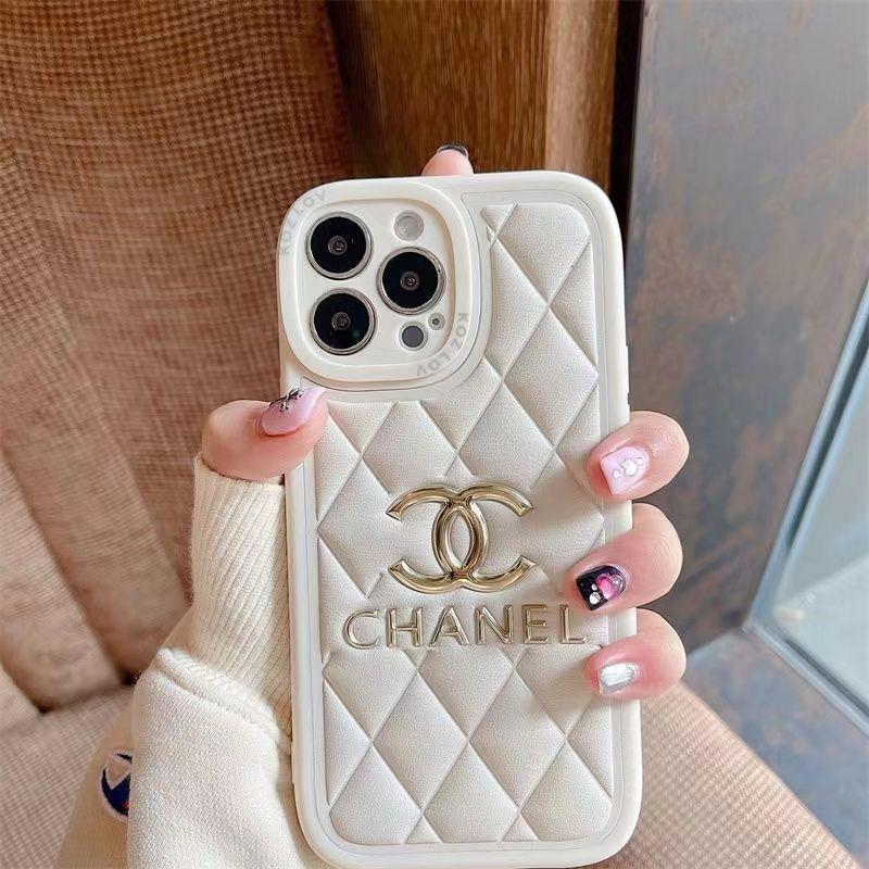 Gold-stamped Logo Soft Leather Case