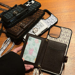 Fashion Leather Card Holder Crossbody Case