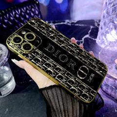 Sparkling Black Gold Full Embossed Case