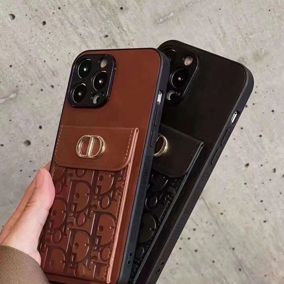 Embossed Leather Card Case