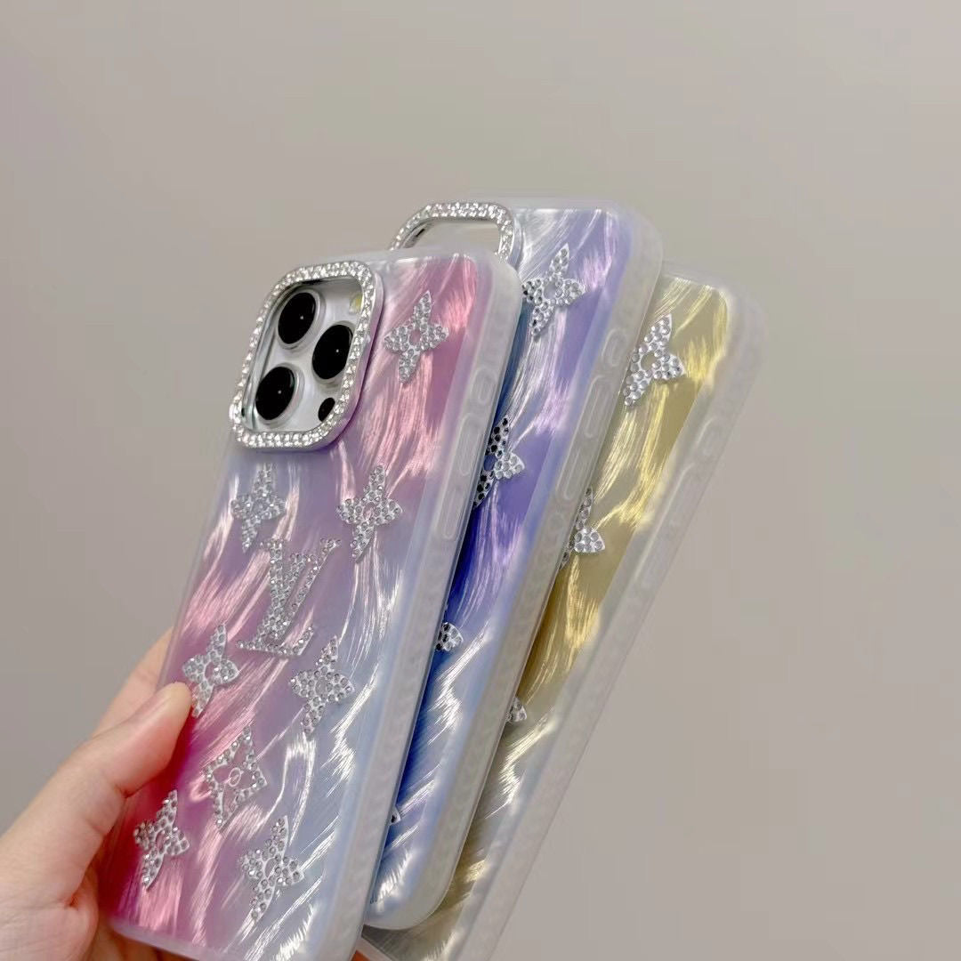 Glitter Gradient Embossed Case