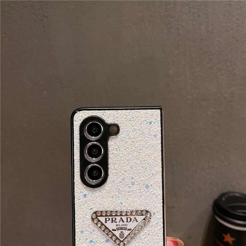 Glitter Triangle Logo Fold Case