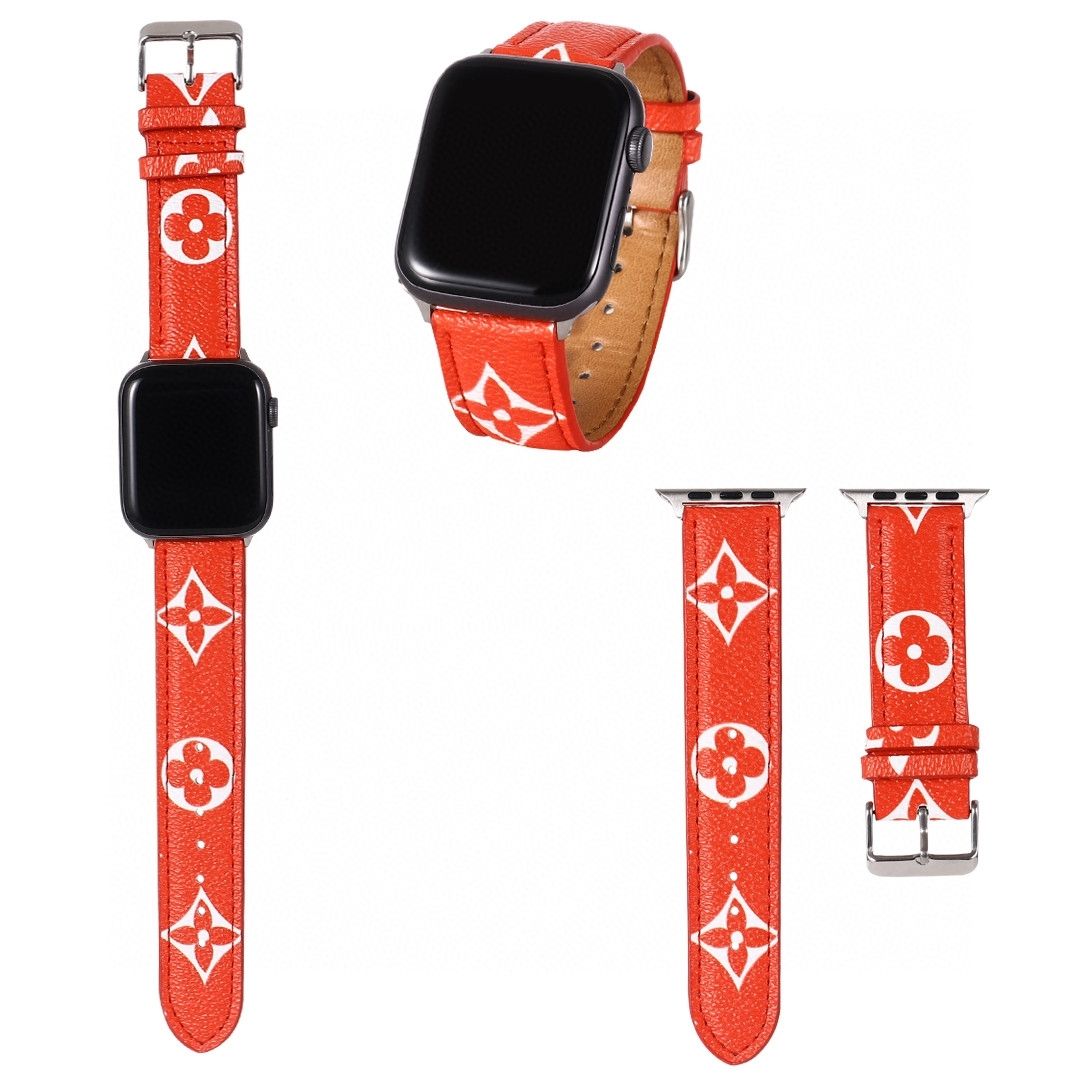 Leather Embossed Apple Watch Band