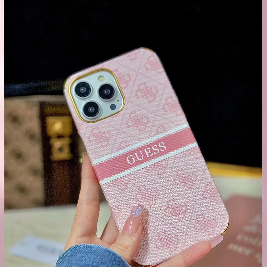 Electroplating Anti-Fall Retro Embossed Case