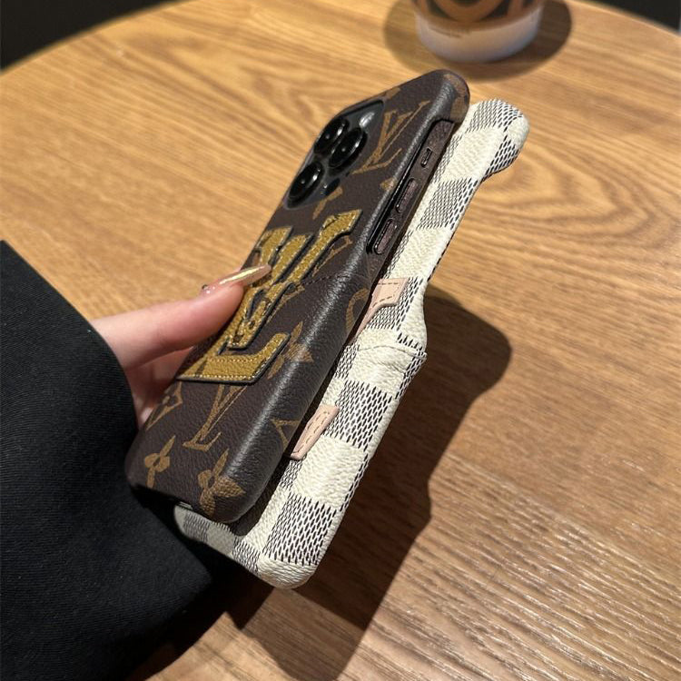 Leather Embossed Logo Card Case