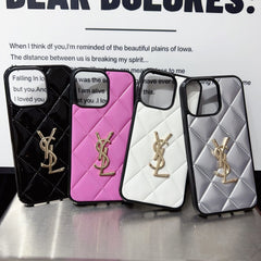 Fashion Rhombus Leather Case