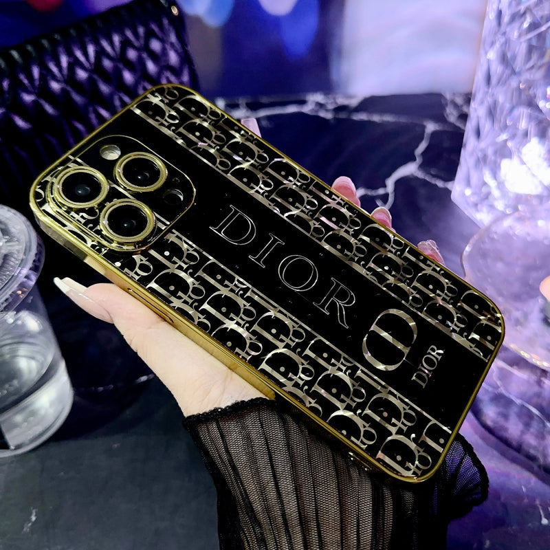 Sparkling Black Gold Full Embossed Case