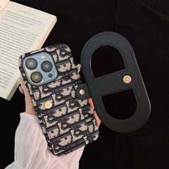 Embroidered Flip Card Holder Case