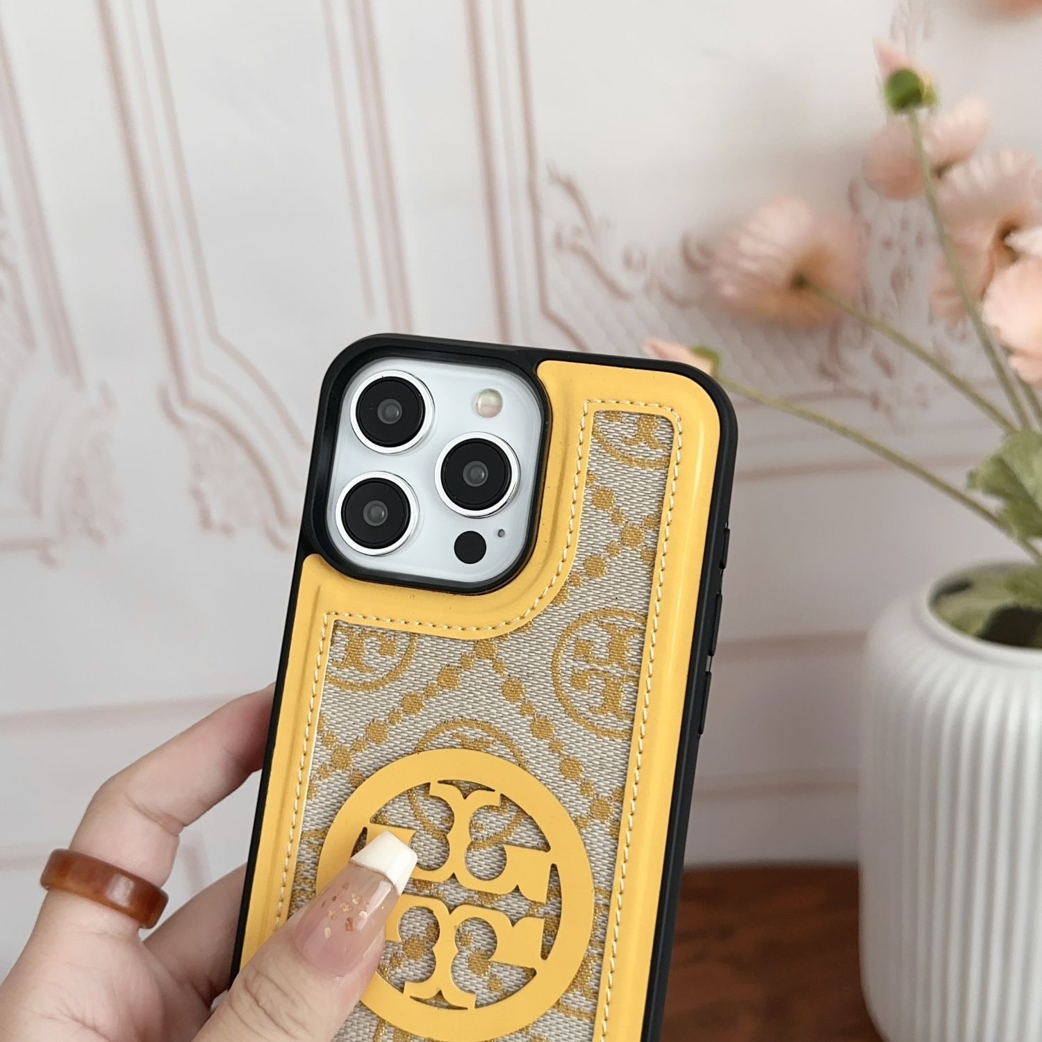 Vintage Embossed Crossbody Case