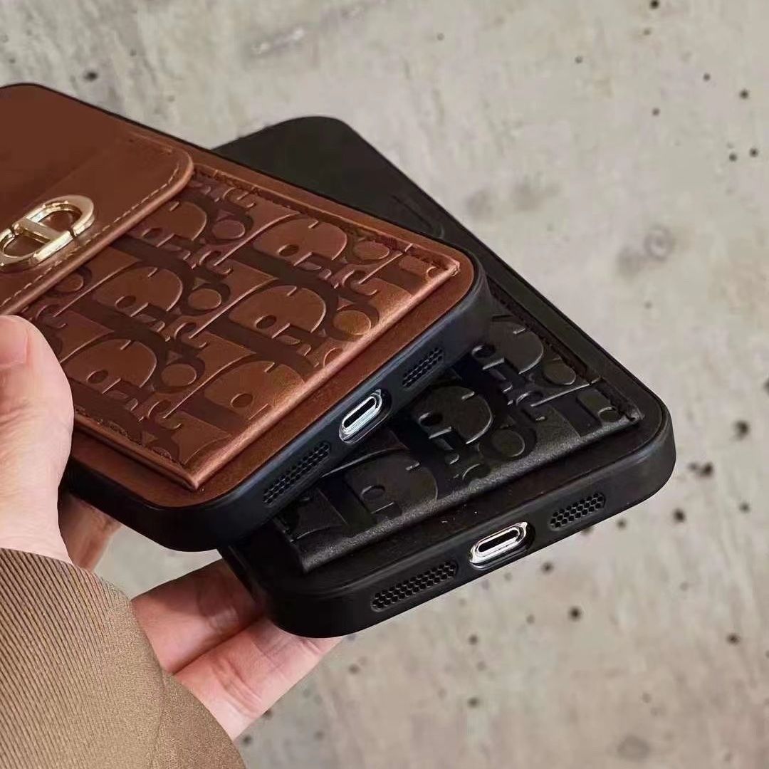 Embossed Leather Card Case
