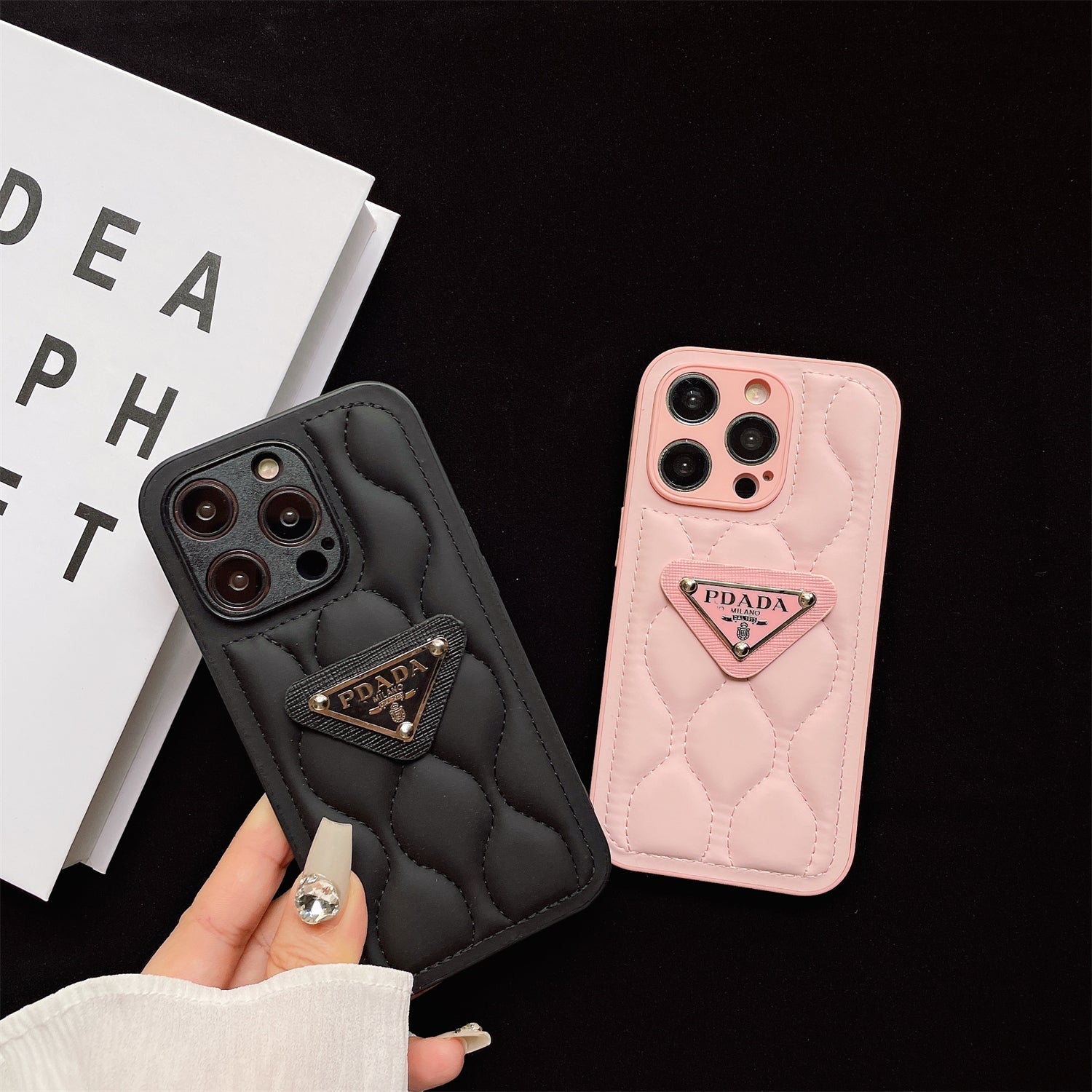 Triangle Logo Air Cushion Wave Pattern Case