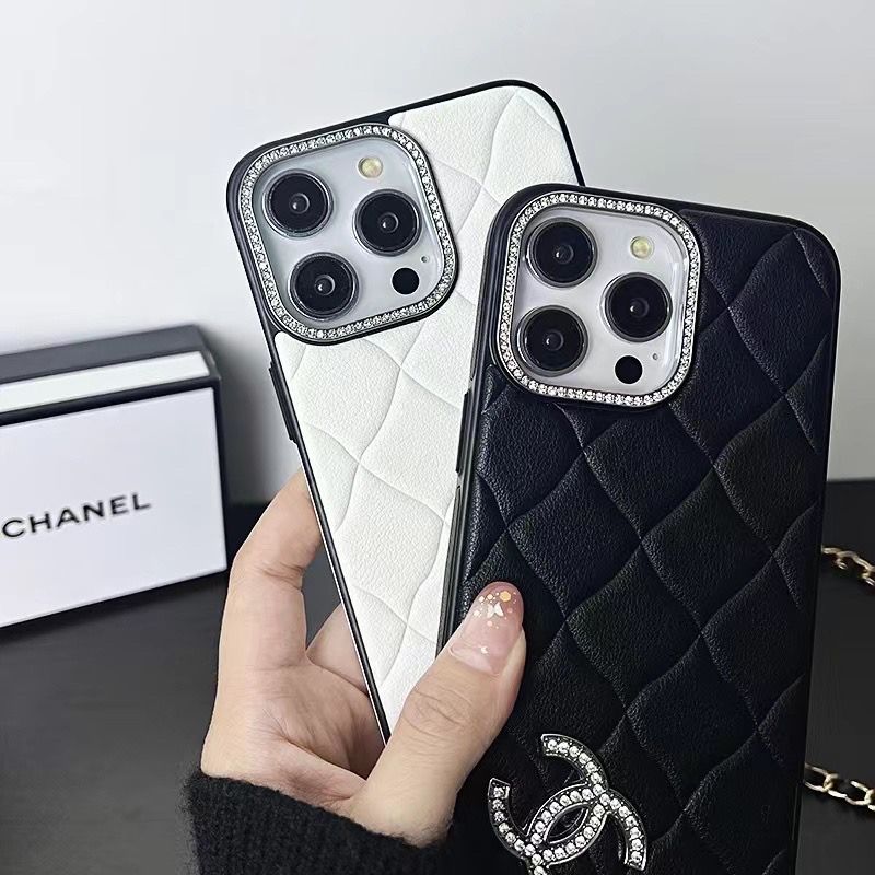 3D Leather Diamond Logo Case