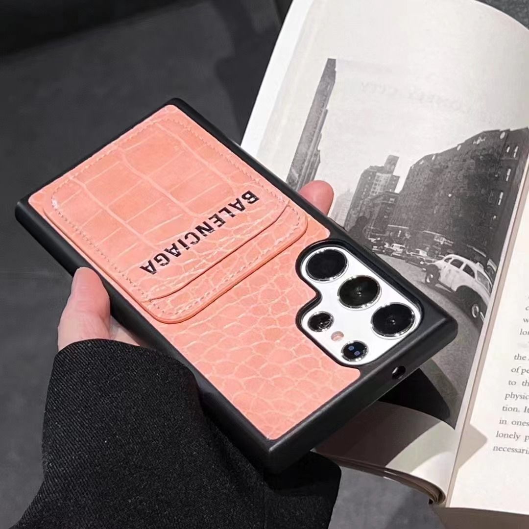 Crocodile Pattern Card Holder Samsung Galaxy Case