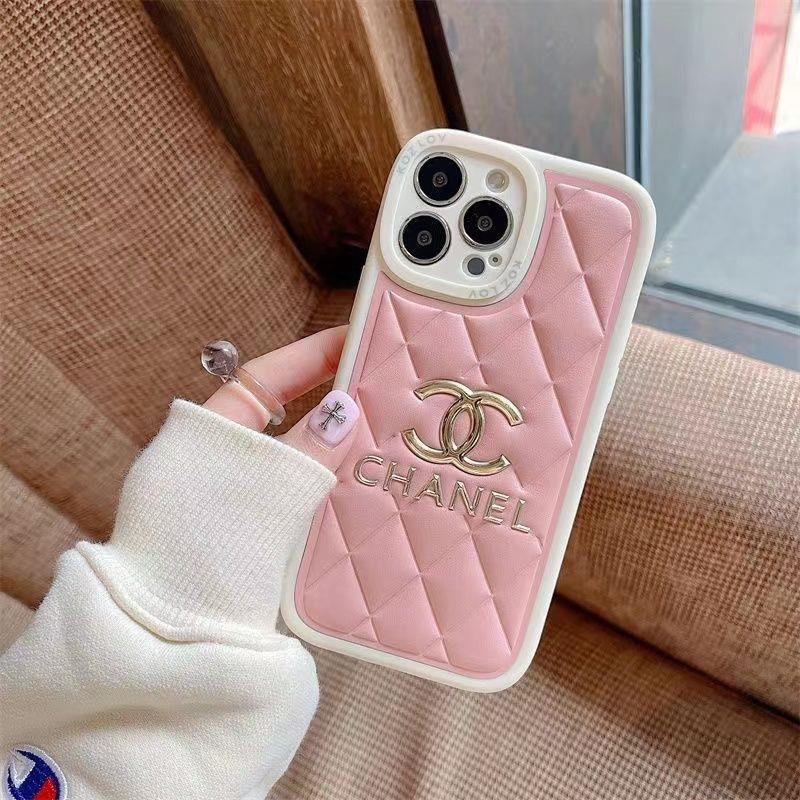 Gold-stamped Logo Soft Leather Case