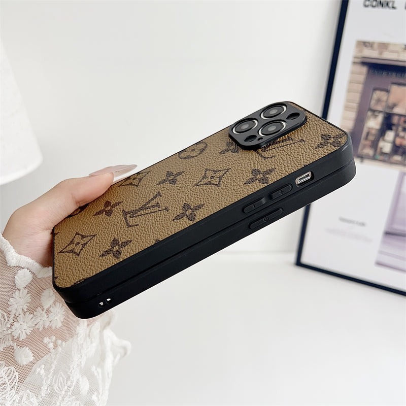 Classic Printed Leather All-Inclusive Case
