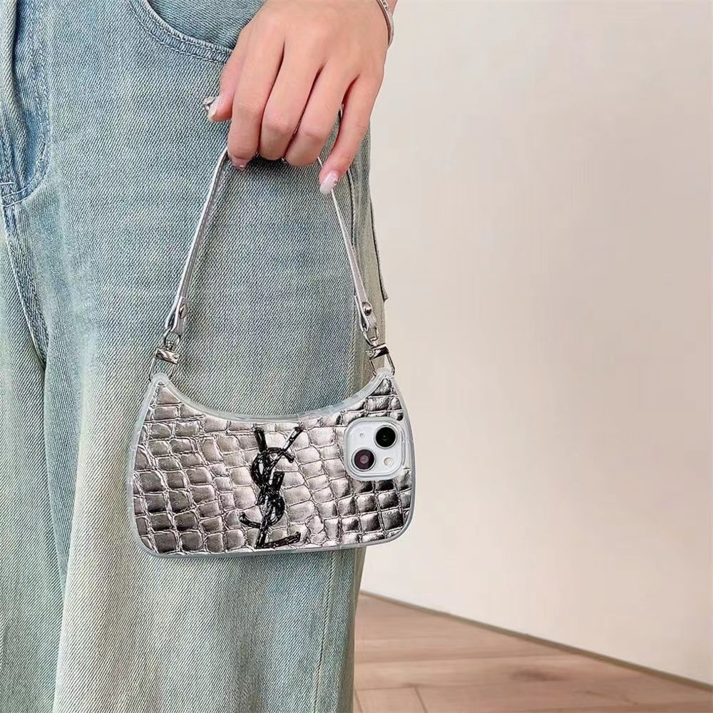Crocodile Pattern Handbag Leather Case