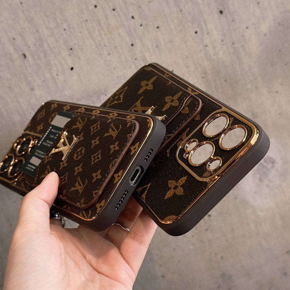 Electroplating Leather Embossed Card Case
