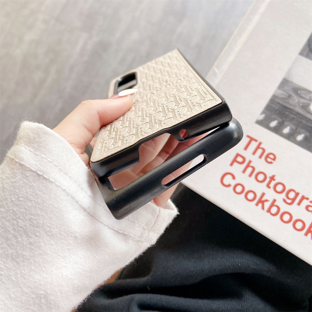 Leather Retro Embossed Fold Case