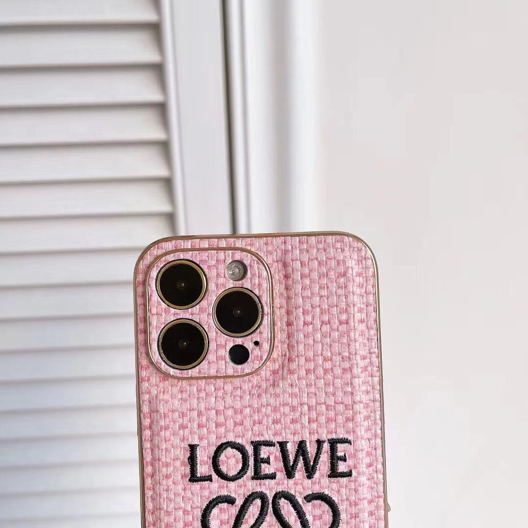 Fashion Woven Pattern Embossed Case