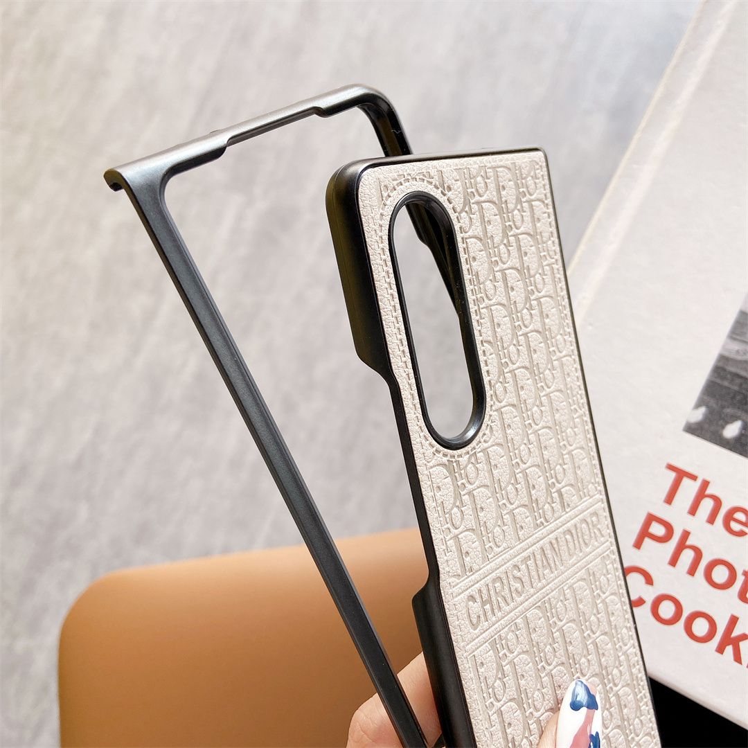 Leather Retro Embossed Fold Case