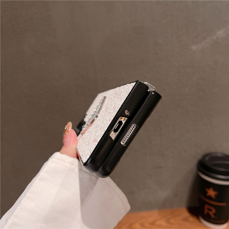 Glitter Triangle Logo Fold Case