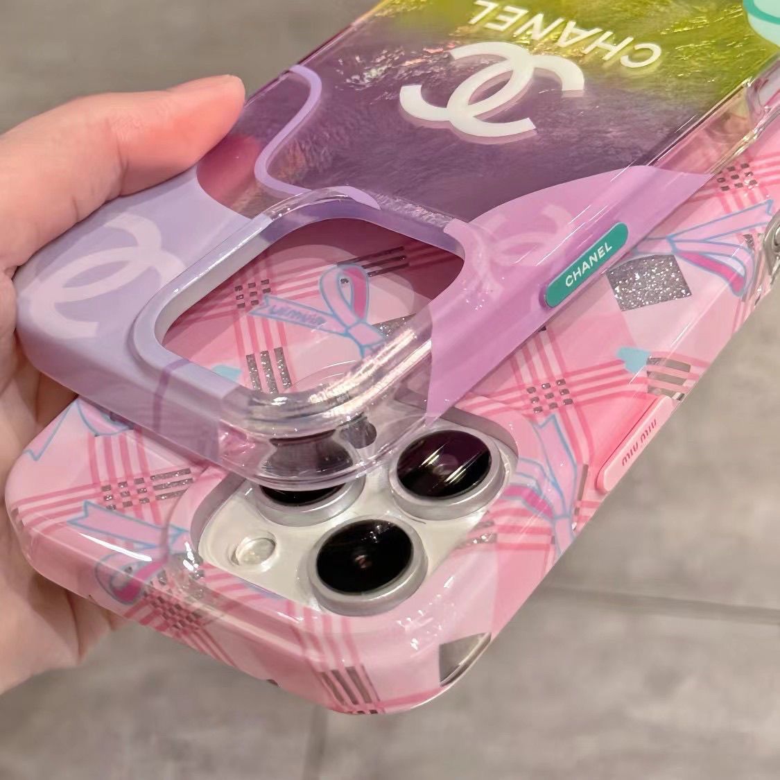 Luxurious Cute Glitter Acrylic Case