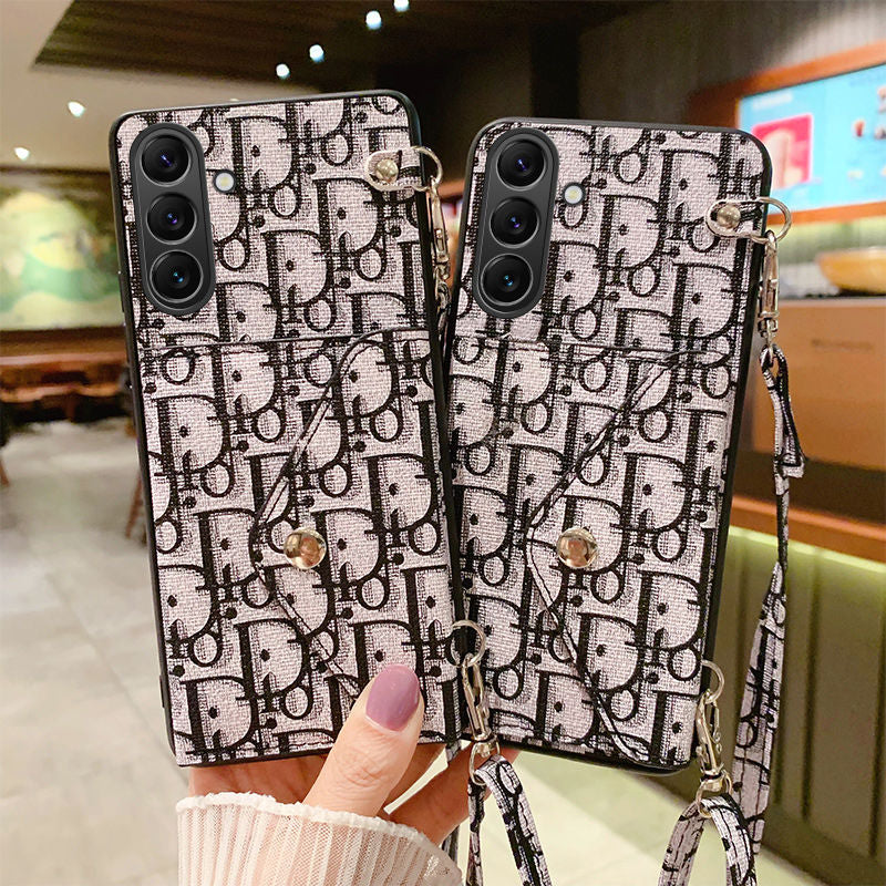 Fashion Embossed Crossbody Samsung Case