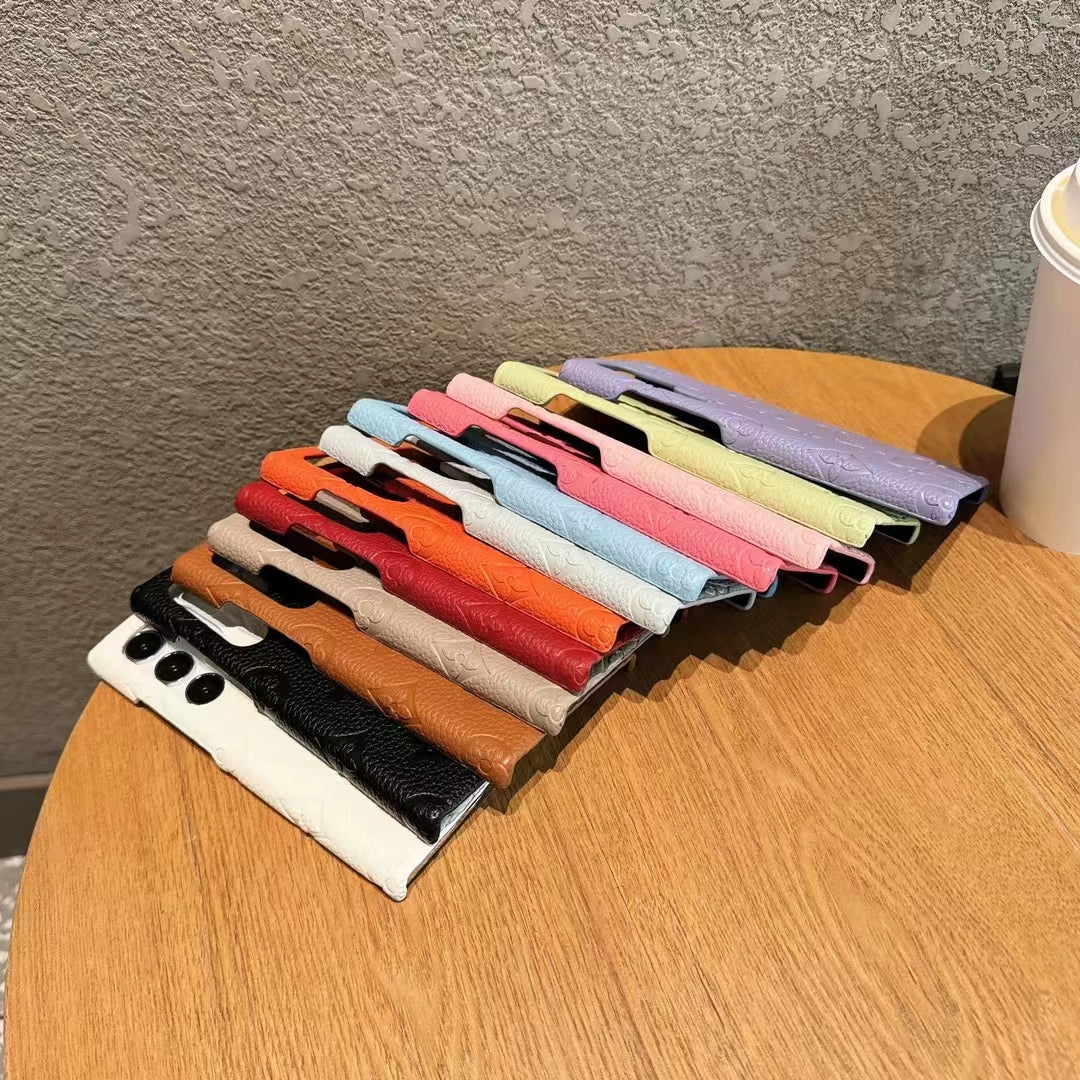 Leather Printed Samsung Case