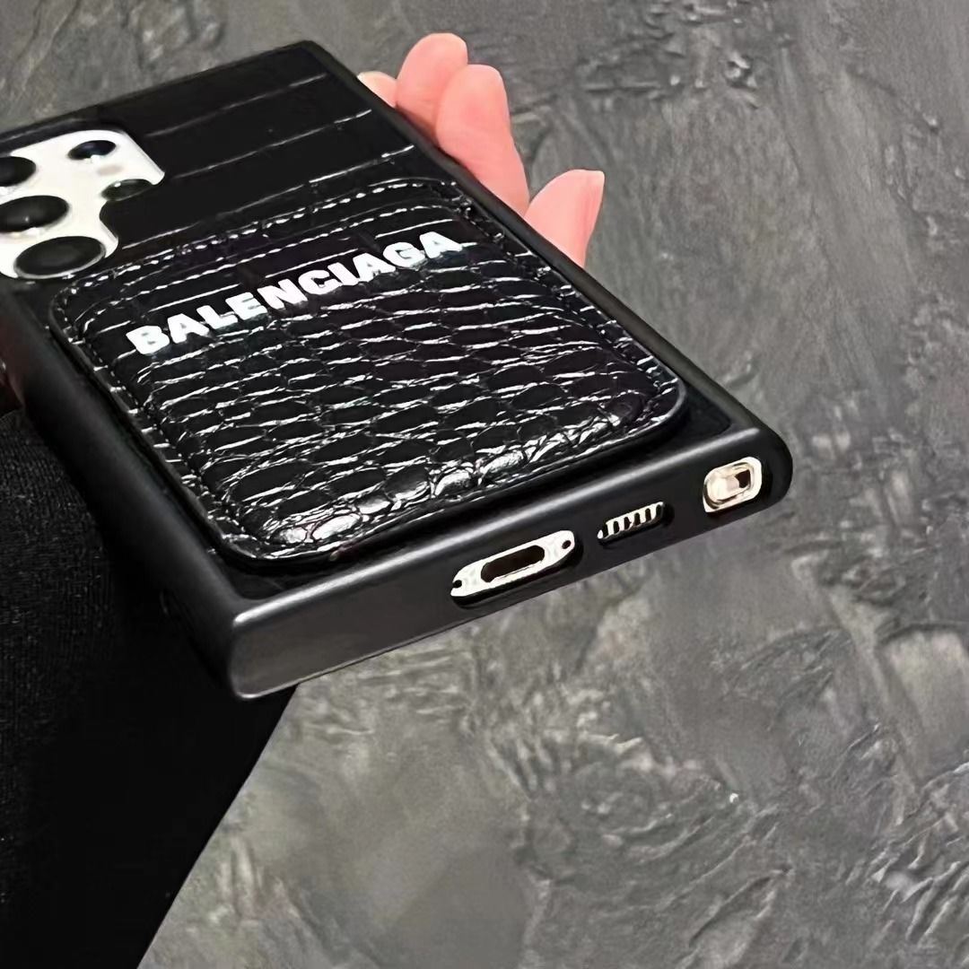 Crocodile Pattern Card Holder Samsung Galaxy Case
