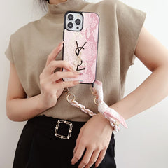 Silk Scarf Chain Snakeskin Pattern Case