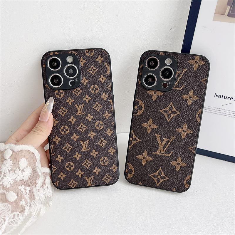 Classic Printed Leather All-Inclusive Case