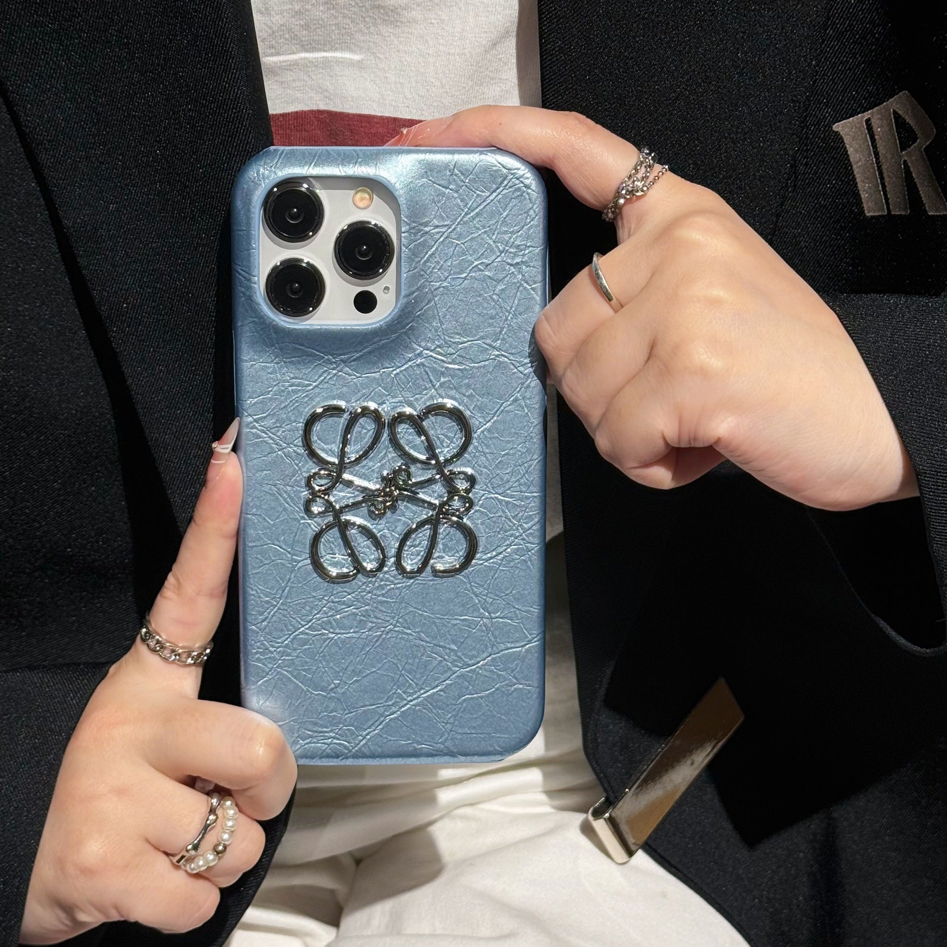 Leather Sequin Phone Case
