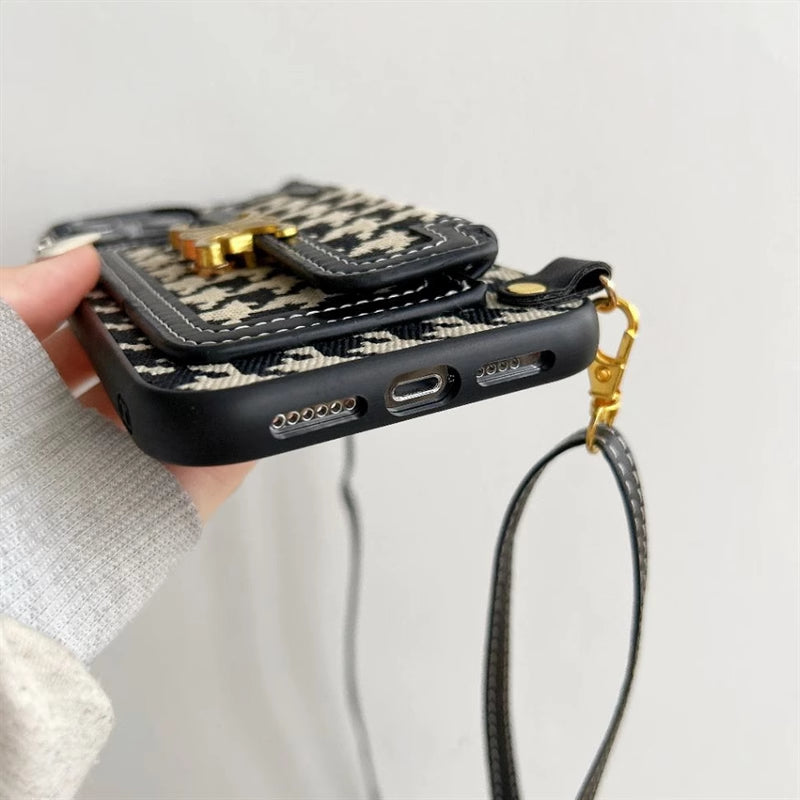 Luxurious Elegant Card Holder Crossbody Case